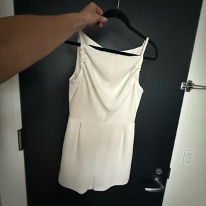 Reiss Cream Sleeveless jumper shorts